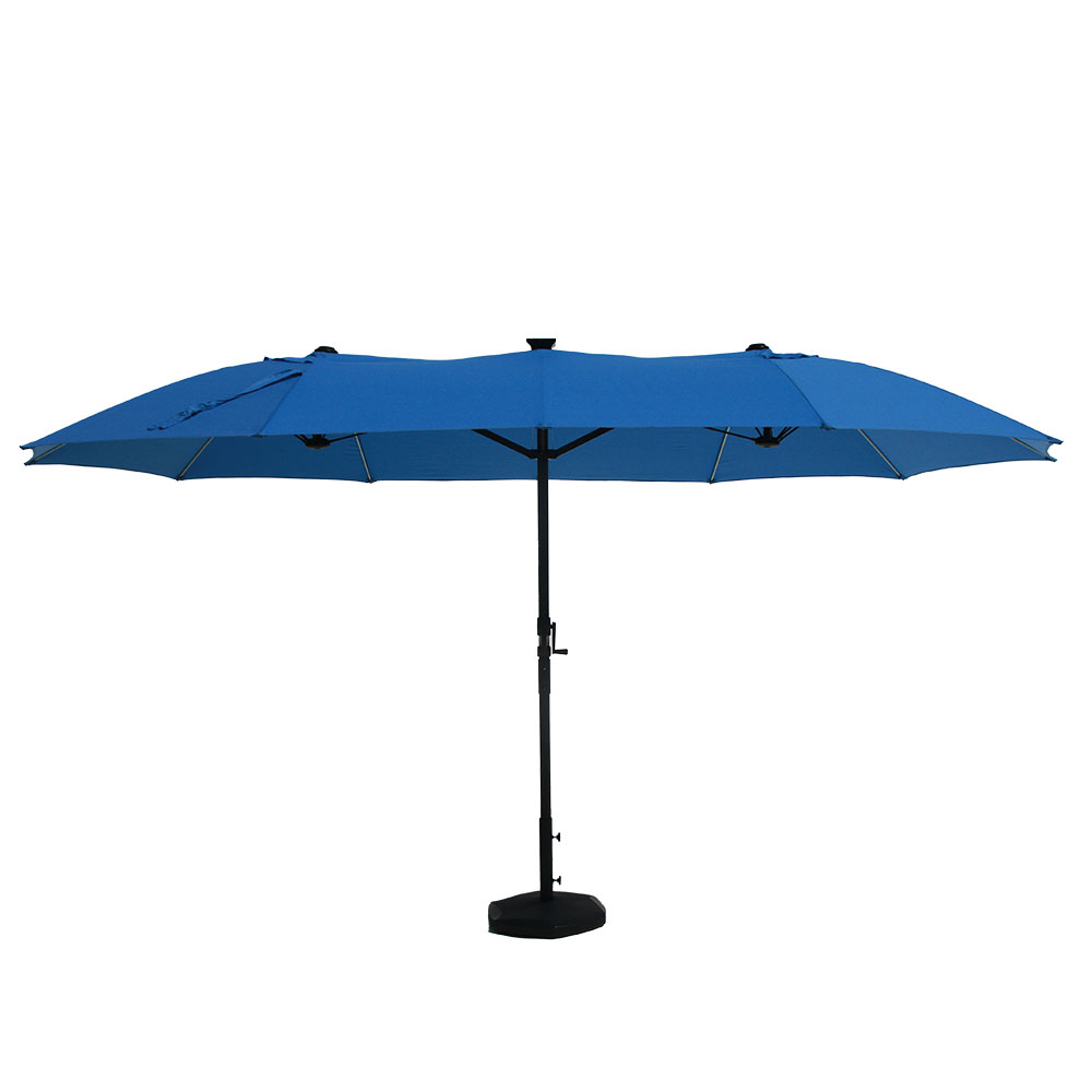 Double Head Umbrella with Solar LED UMB-059