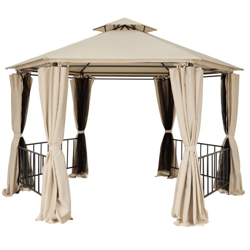 Hexagon Gazebo with 4pcs Fences GZB-044