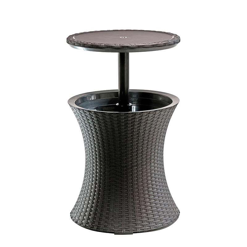 Outdoor Cool Bar Table Versatile Rattan Ice Cooler Table FNT-2301