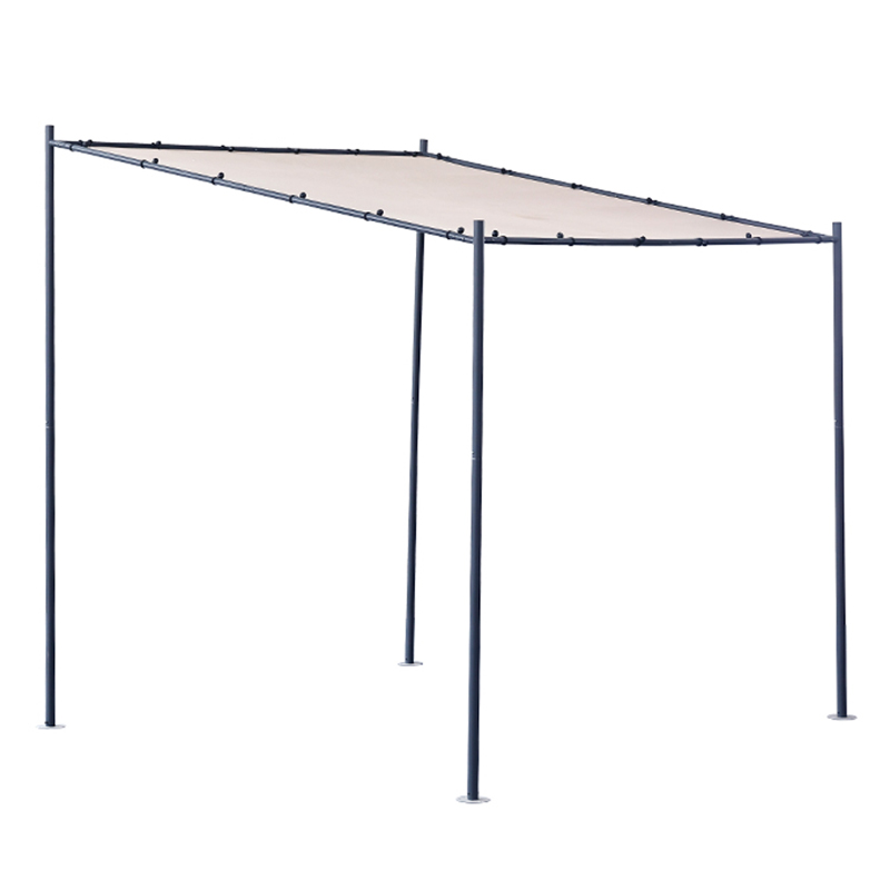 Wall-mounted Gazebo Outdoor Pergola with Canopy 2.5M×2.5M GZB-086