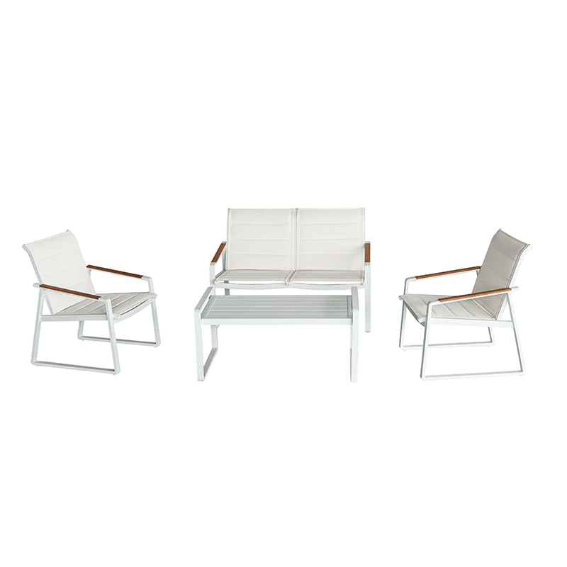 Aluminum Outdoor Sofa Set 4-Piece(k/d) FTN-2401B