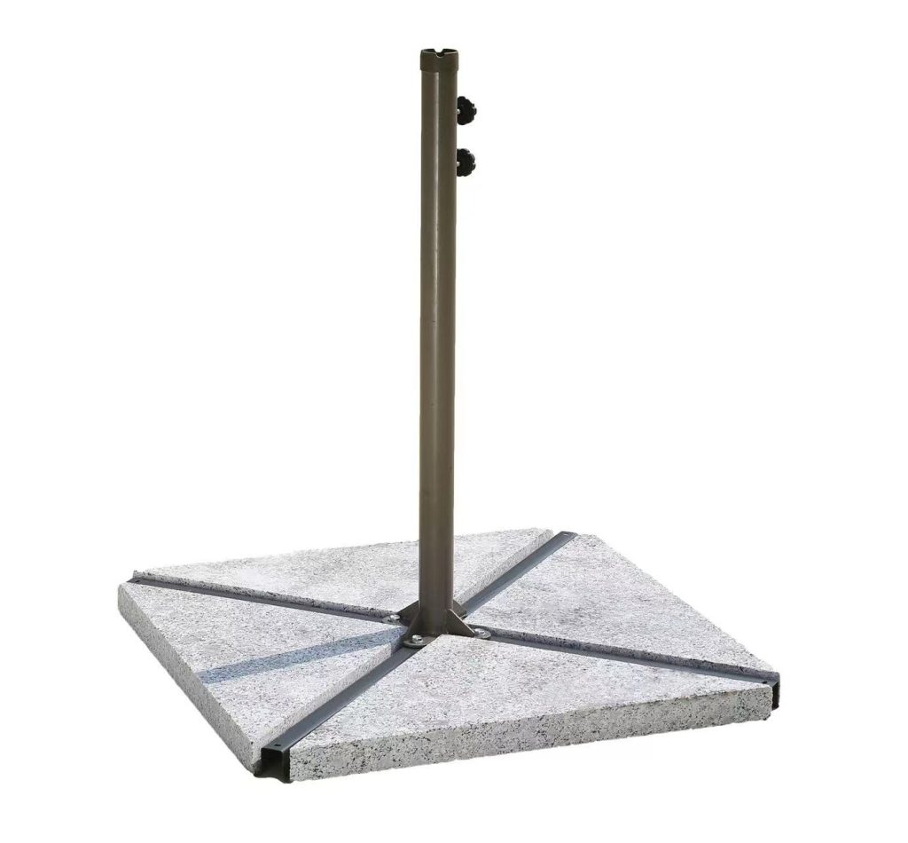 Triangle Umbrella Base 60kg Marble Parasol Base UMB-M-003