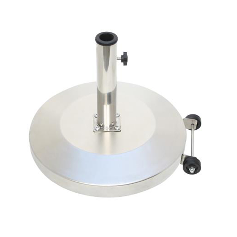 30KG Concrete Umbrella Base with Wheels and Stainless Steel Shell UMB-M-007