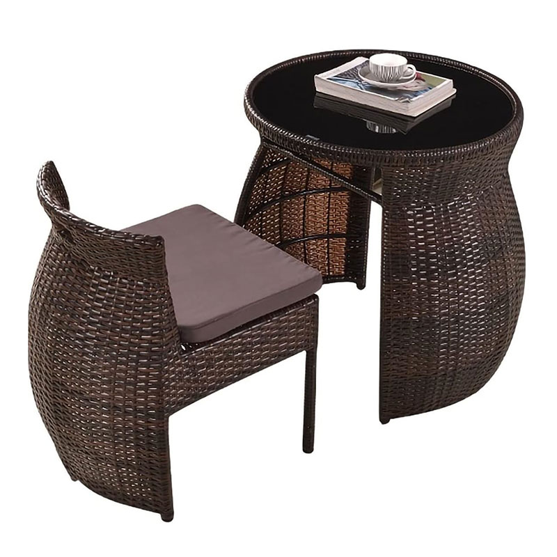 3Pcs Rattan Tea Table Set FNT-031