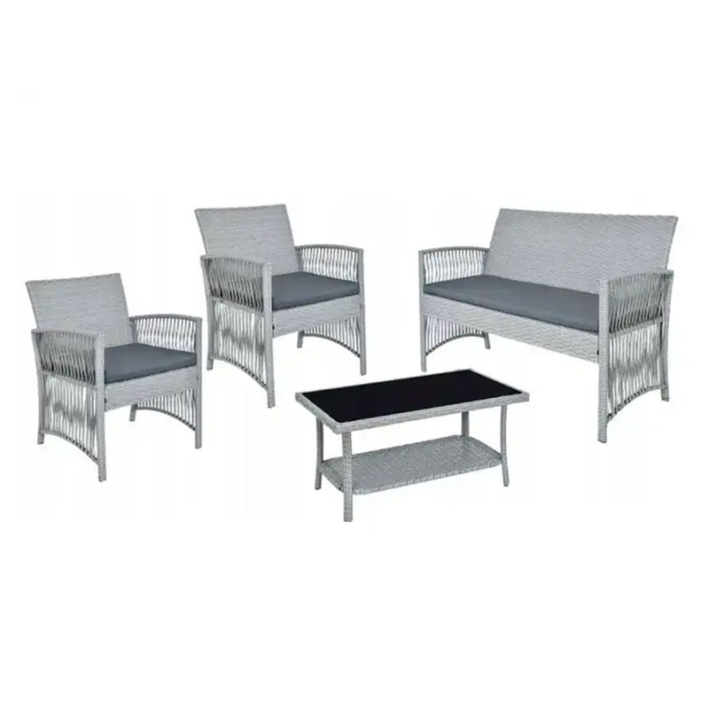 Rope Rattan Coffee Set Aluminum Sofa Set FNT-068