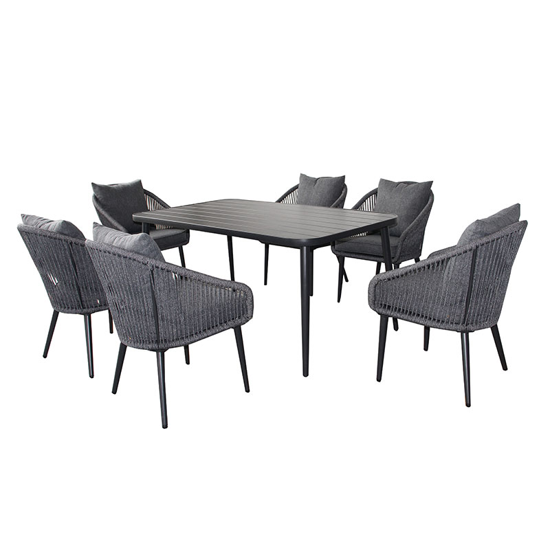 Nordic Dining Table Set Modern Outdoor Furniture Set FNT-079