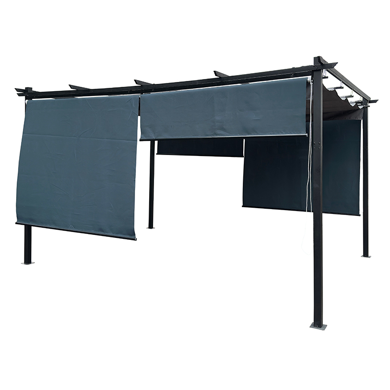 3x4M Metal Pergola with Retractable Roof GZB-24022