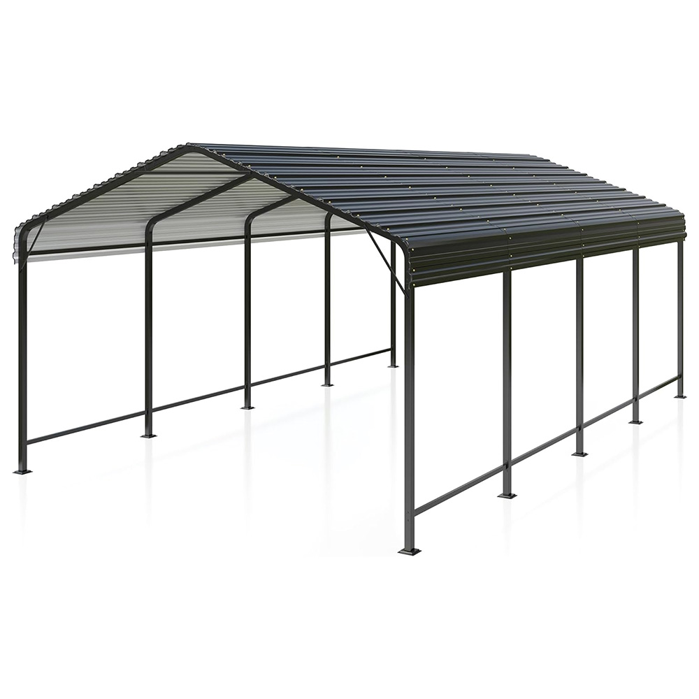 Metal Carport Heavy Duty Garage Outdoor Galvanized Car Shelter